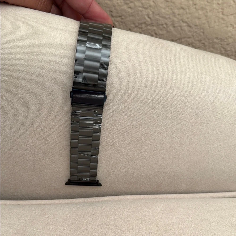 Black 42 mm Apple Watch Band - Stainless Steel